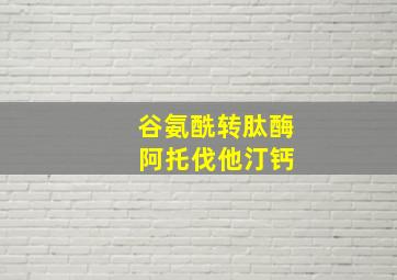 谷氨酰转肽酶 阿托伐他汀钙